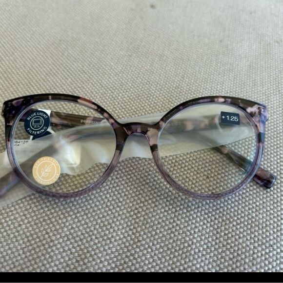 Purple Cat-Eye Glasses - Picture 2 of 3